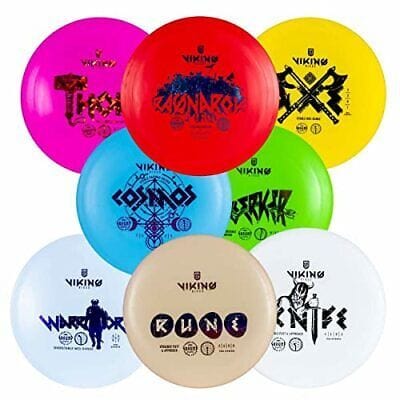 Selection of colorful disc golf discs
